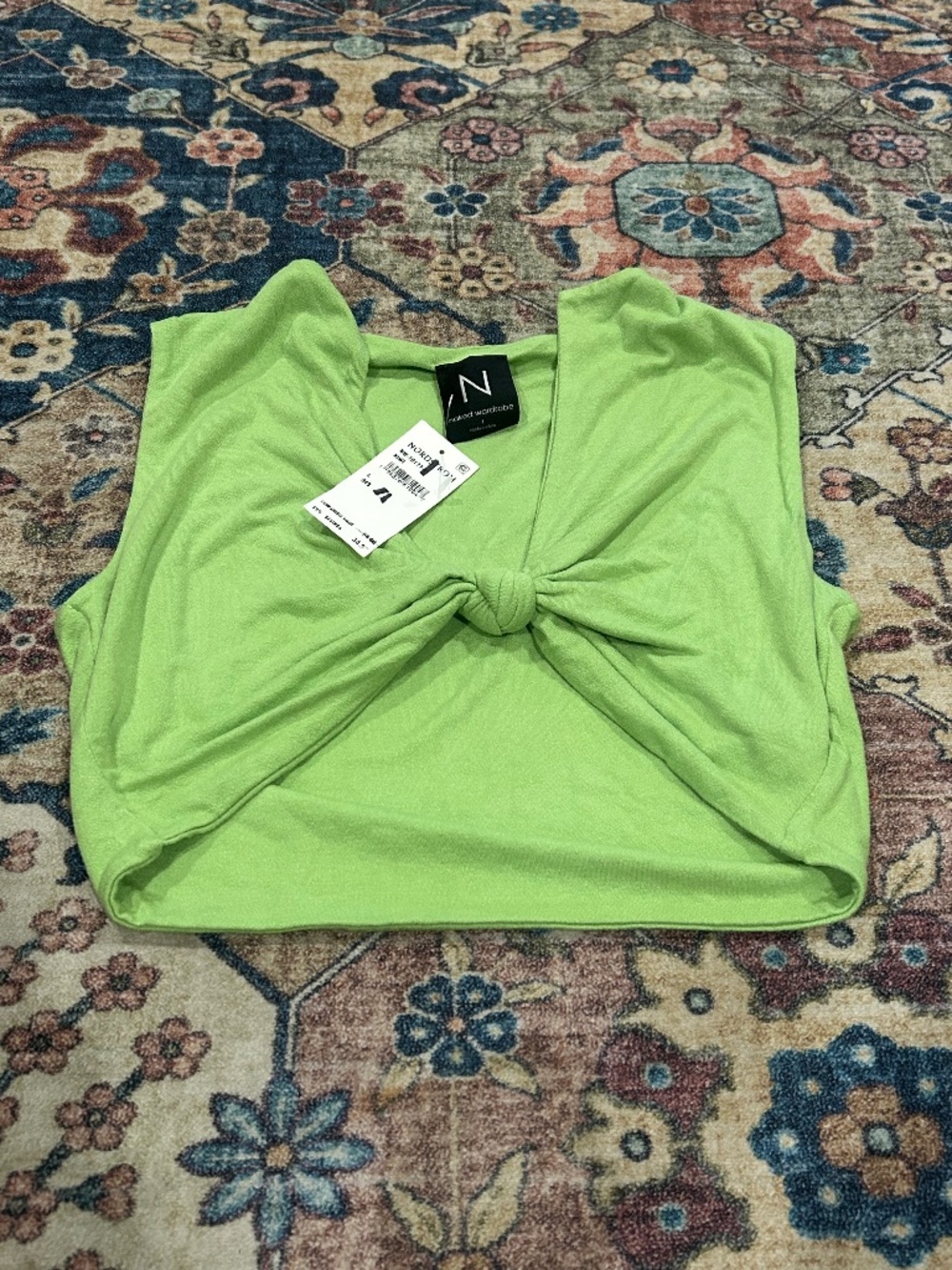 Apple green naked wardrobe crop top